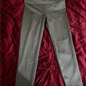 GAP Blue and Gray Striped Leggings